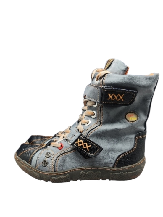 Tma Eyes Shoes - TMA Eyes Winter Strappy Boots Gray Women’s Size 6.5